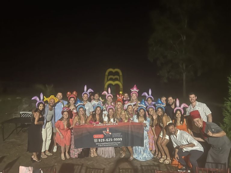 outdoor hibachi party