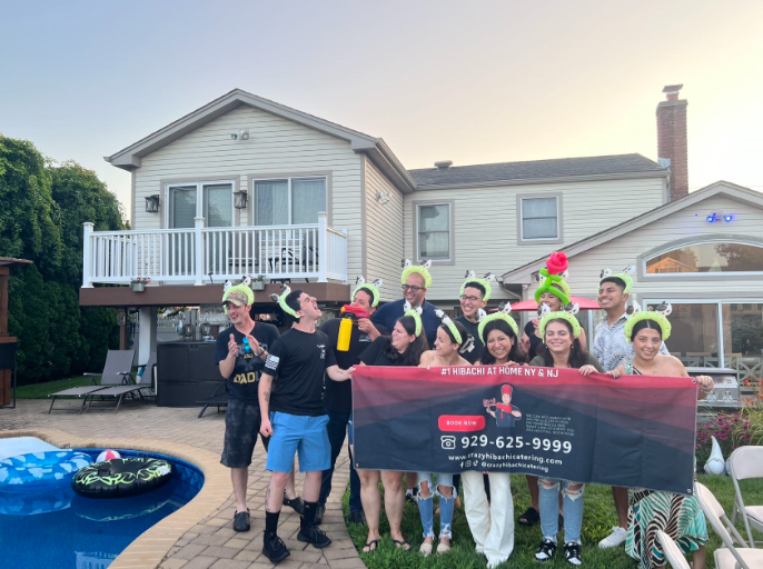 hibachi party at home in Miami