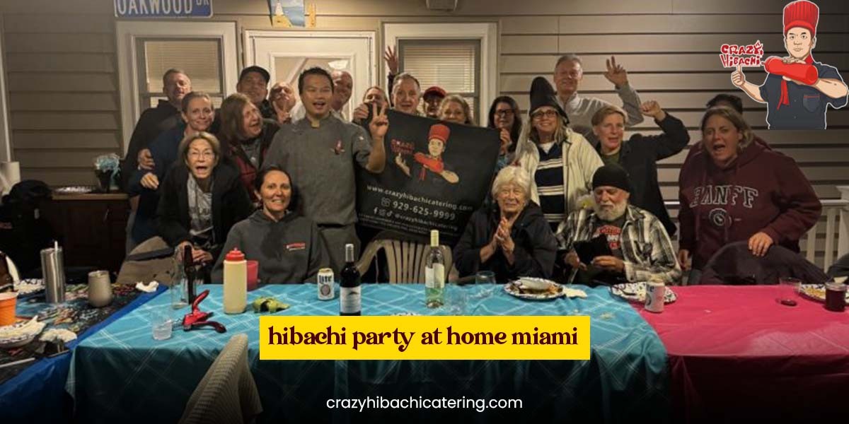 Hibachi party at home in Miami