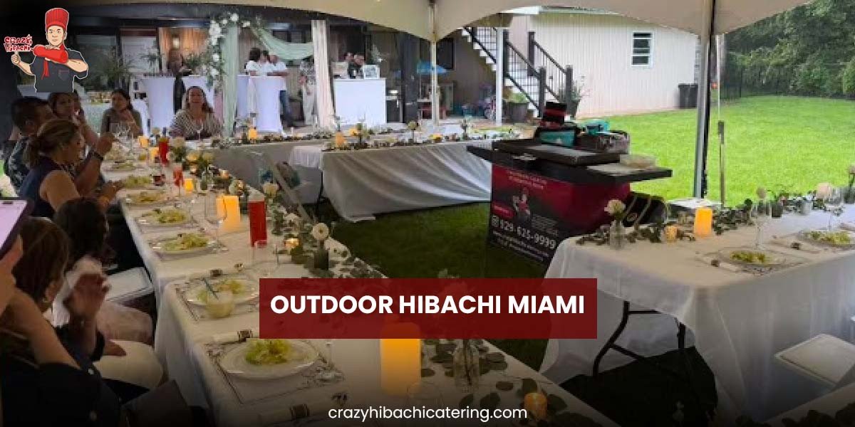 Outdoor hibachi in Miami