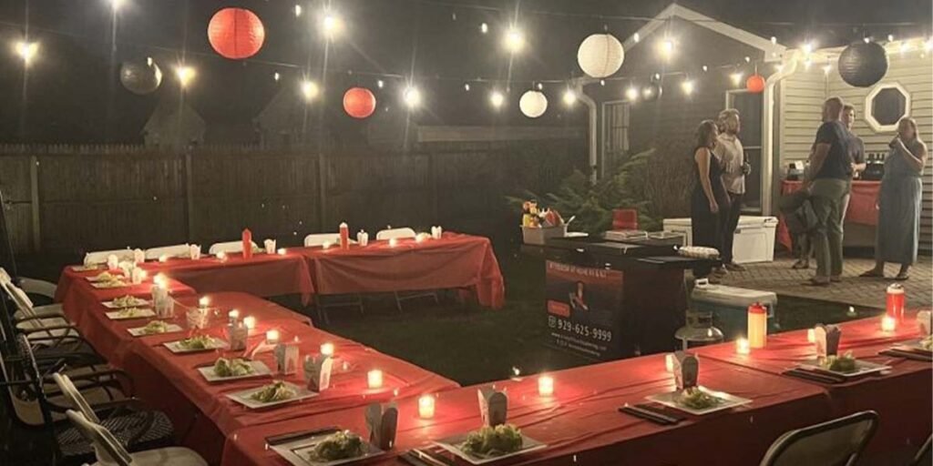 Private mobile hibachi at home catering