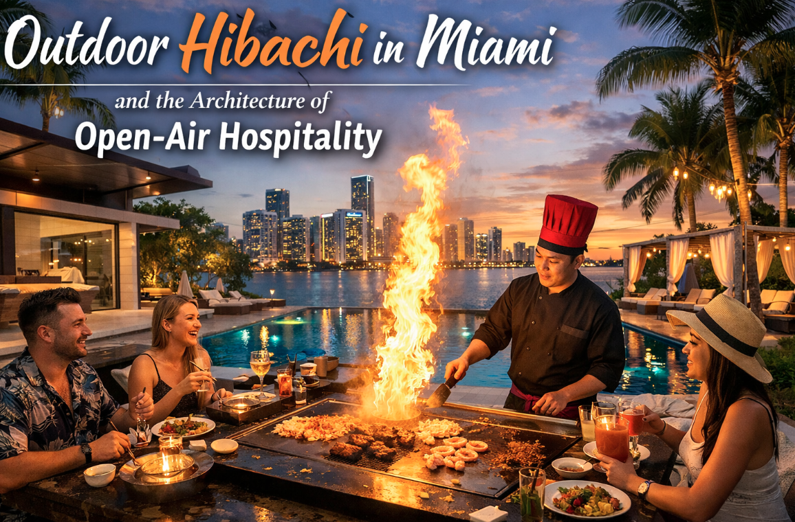 outdoor hibachi in Miami
