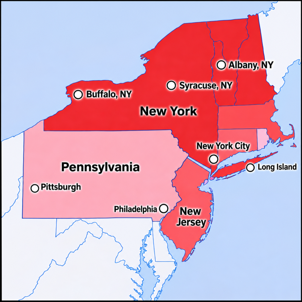 Northeast service areas